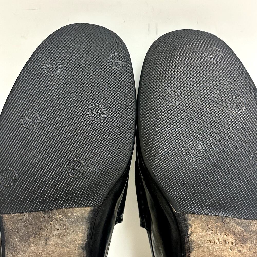 FULL RESOLE Gucci Men's Horsebit 1953 Loafer Bit Black Made in Italy UK 7 US 8 D - Picture 11 of 12